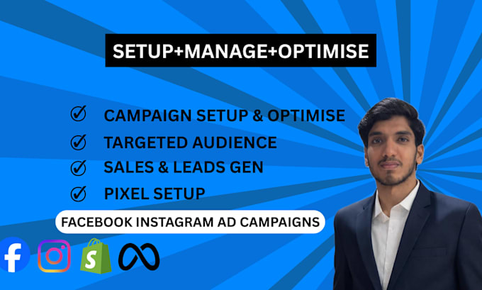 setup shopify fb meta ad campaigns for sales and leads