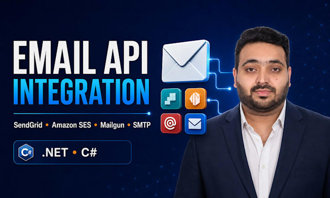 integrate mailgun sendgrid amazon ses or SMTP email in your dot net app