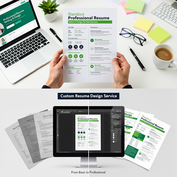 write,design a professional CV, resume formatting, and custom cover