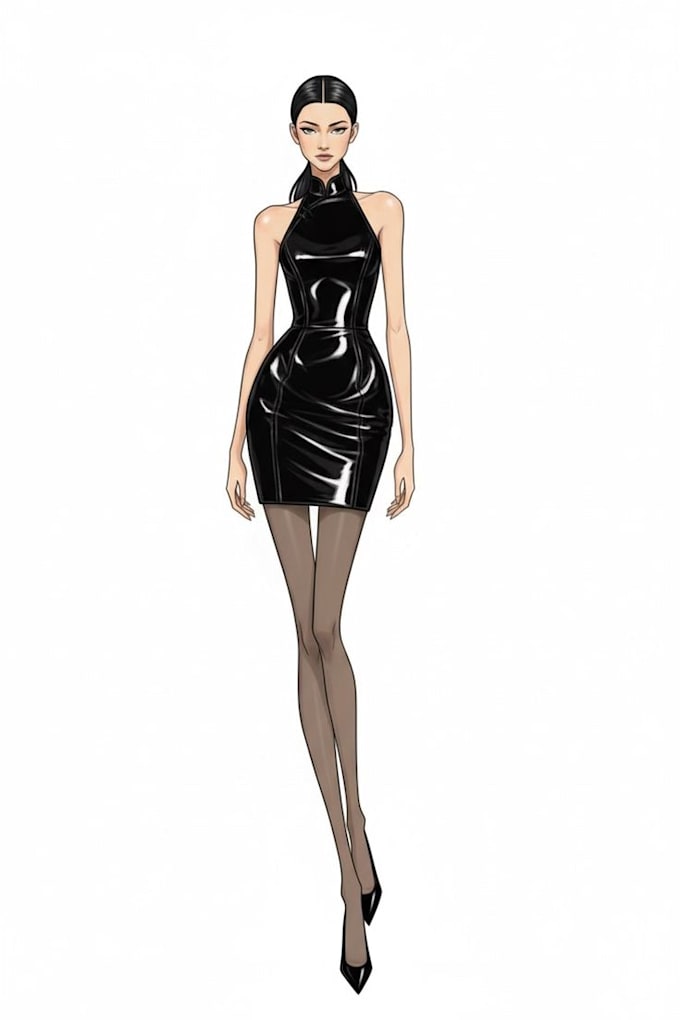 create professional fashion illustrations and flat sketches