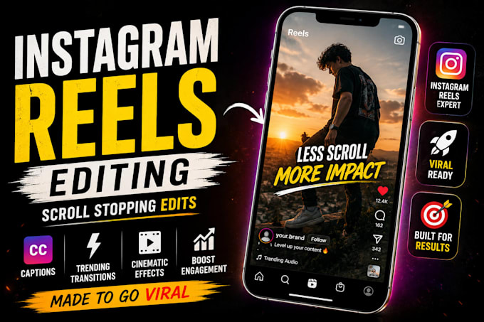 professionally edit scroll stopping instagram reels with premium effects