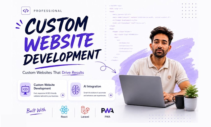 do full stack website development web developer php laravel and react