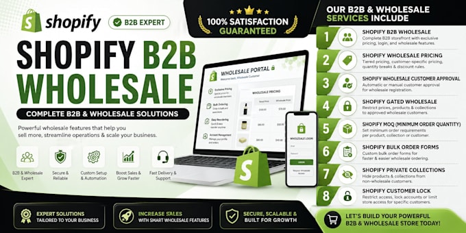 build a shopify b2b wholesale store with custom pricing