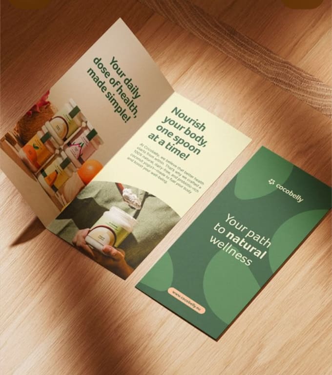 design a high end professional flyer or promotional material
