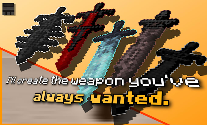 create custom 3d weapons and items for minecraft bedrock