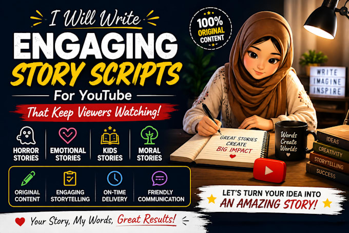 write engaging youtube story scripts
