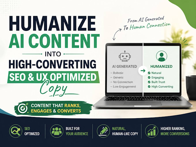 transform ai generated content into engaging SEO and UX optimized copy