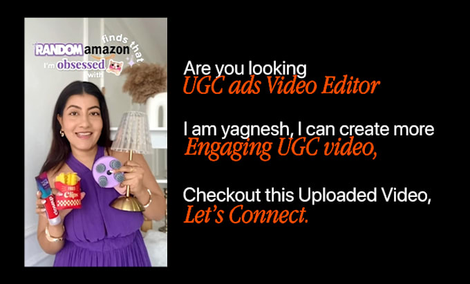 do a creative ugc ads video edits or any video