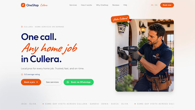 develop a responsive react website