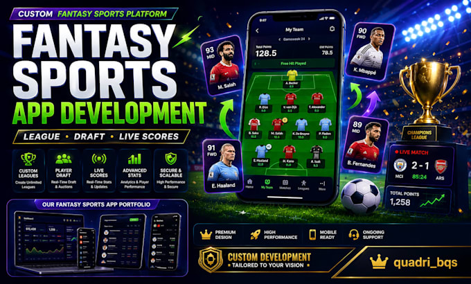 develop fantasy sports app website fantasy league platform