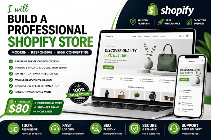 build professional shopify store