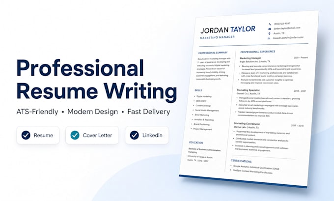 write you an ats resume