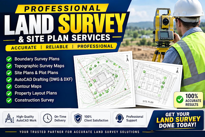 create topographic survey maps for construction projects