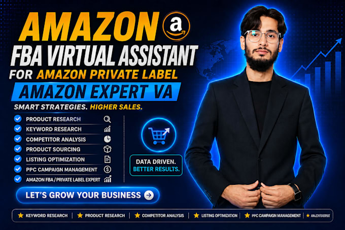 be your amazon private label virtual assistant, PPC manager
