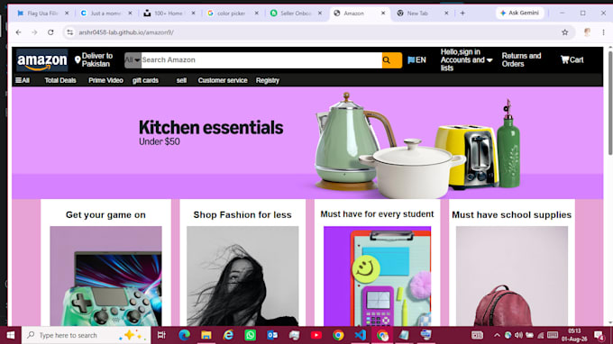 build responsive html and css landing page for any business