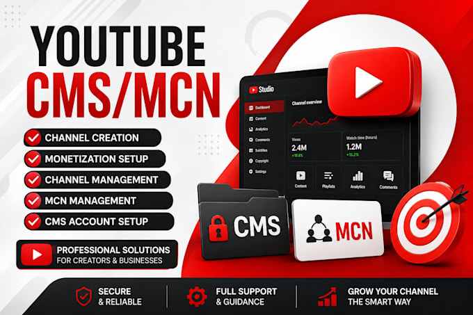 build and monetize your youtube cms content id mcn and cms