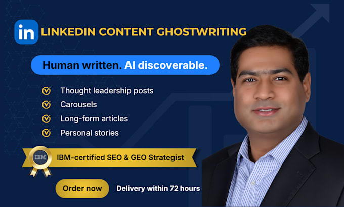 ghostwrite linkedin posts and articles that build authority
