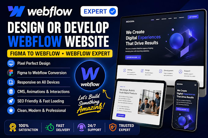 design develop webflow website figma to webflow webflow expert