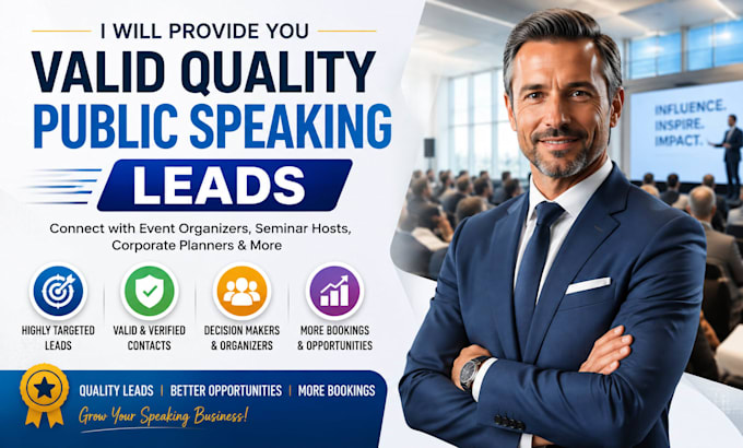 provide profitable public speaking leads and conference speaking