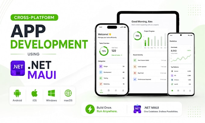 build cross platform android ios app using dot net maui c sharp rest api