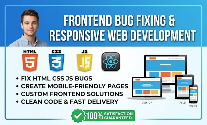 be your expert frontend developer for react HTML CSS bug fixing