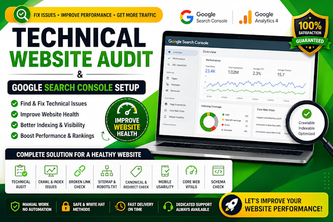 do technical website audit and google search console setup
