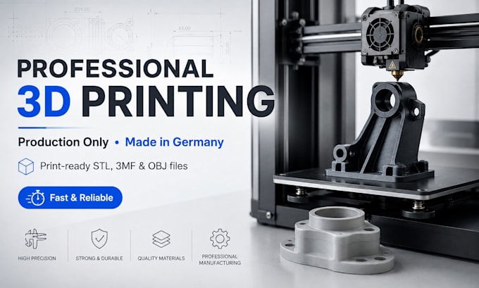 professionally 3d print and ship your model from germany