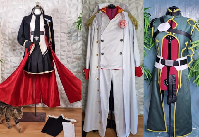 sew custom cosplay costume fabric sewing anime costume outfit commission dress