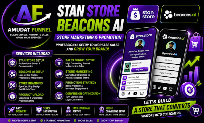 setup stan store beacons ai store marketing and promotion