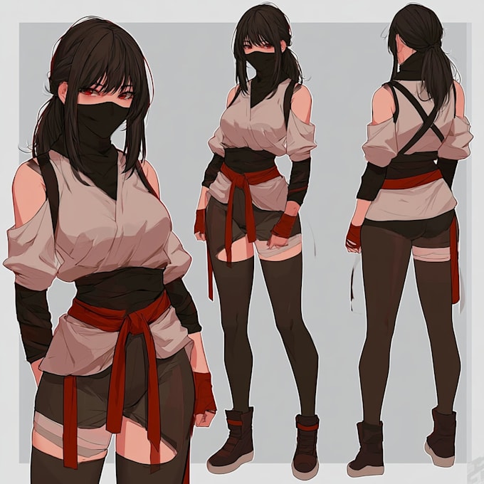 design character sheet or reference sheet for your character