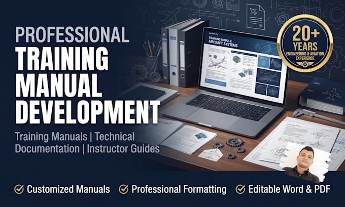 create professional training manuals and technical training documents