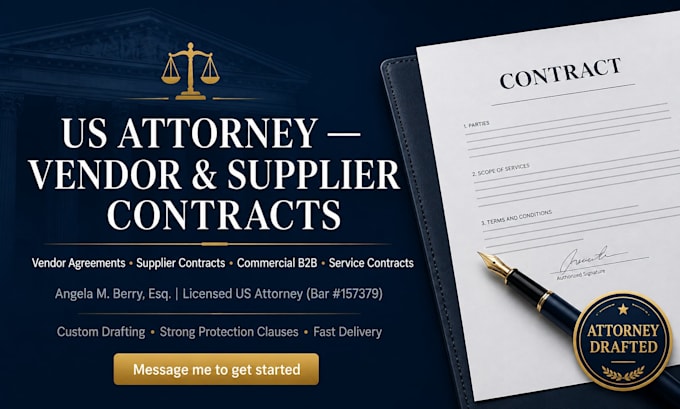 draft a comprehensive vendor service contract to protect you