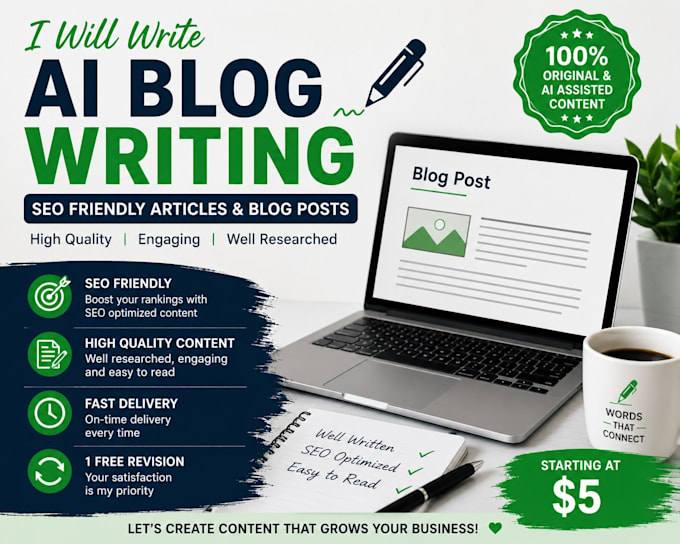 write SEO optimized ai blog posts and articles