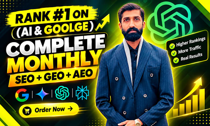 do monthly SEO service with high da backlink and google top ranking