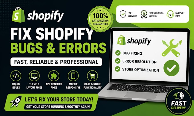 fix shopify bugs errors liquid issues and theme problems