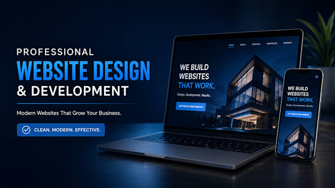 desgin and devolop a professional business website