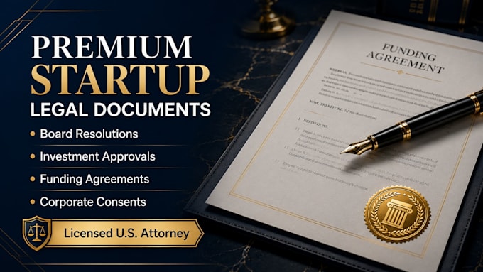 write premium startup corporate funding documents
