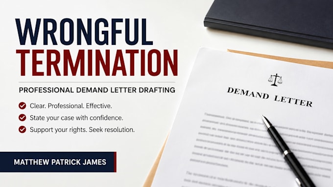 draft a professional wrongful termination demand letter