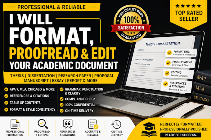 format proofead edit your thesis dissertation or research paper