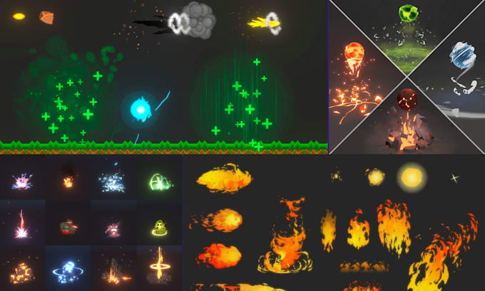 create custom pixel art vfx, spell effects and game animations