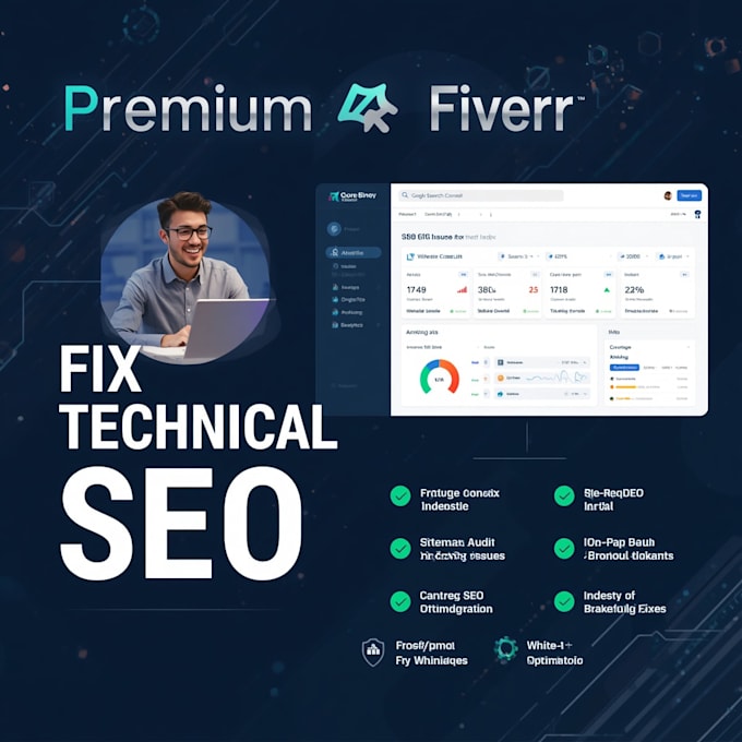 fix technical SEO, on page and google search console indexing