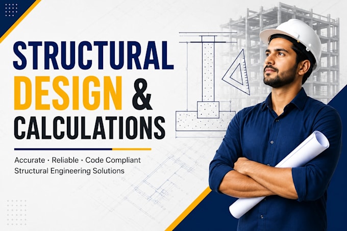 do structural load calculations for beams, slabs, columns, and foundation