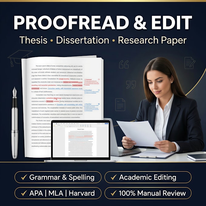 proofread and edit your phd thesis, dissertation and research paper