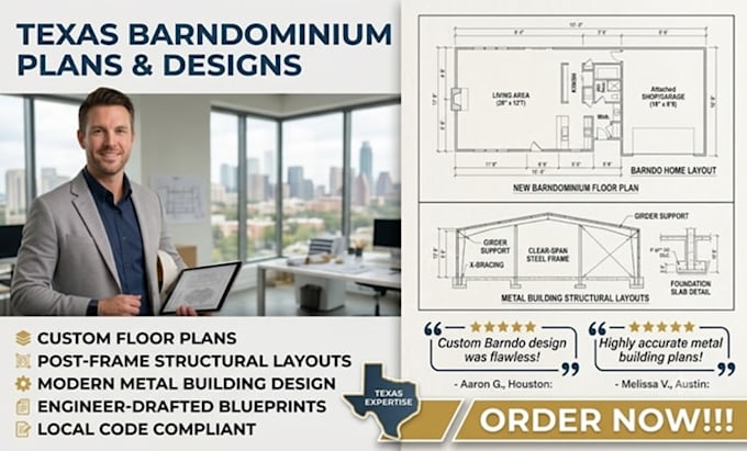 prepare texas barndominium plans and barndominium structural layouts