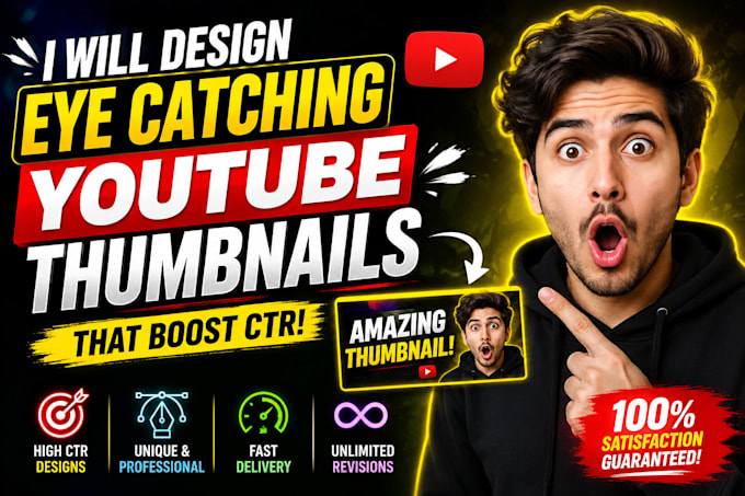 create modern youtube thumbnails with high CTR