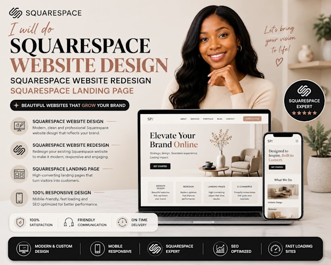 squarespace website design squarespace website redesign squarespace landing page