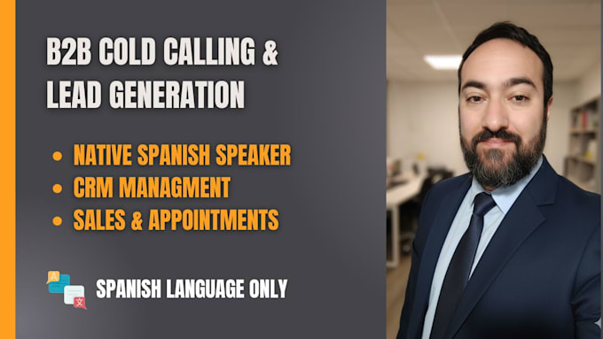 iwill do b2b cold calling and lead generation in spanish