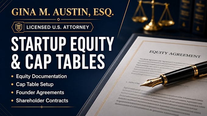draft professional startup equity documentation