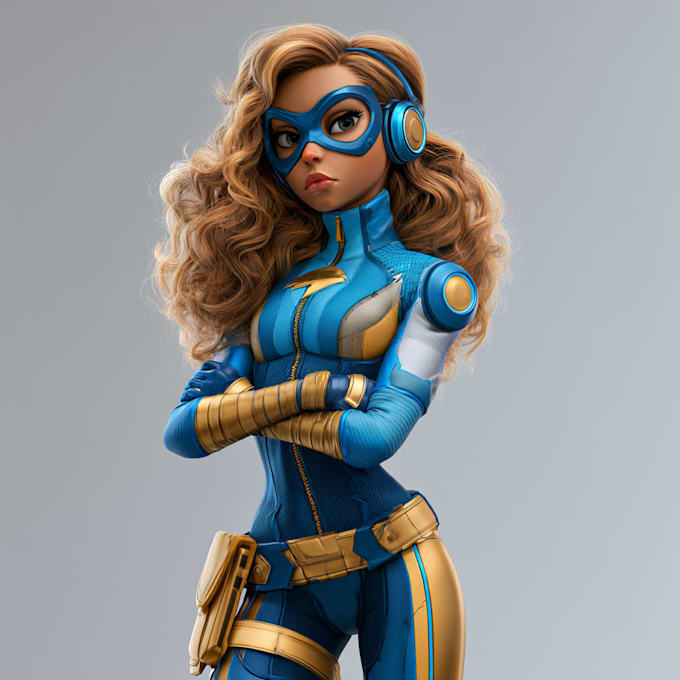 superhero character for comics