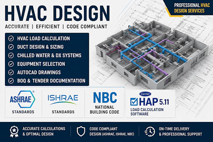 design hvac systems with load calculations